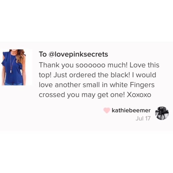 New Ruffle Sleeve Blouse Tee Spring Top - Picture 4 of 4